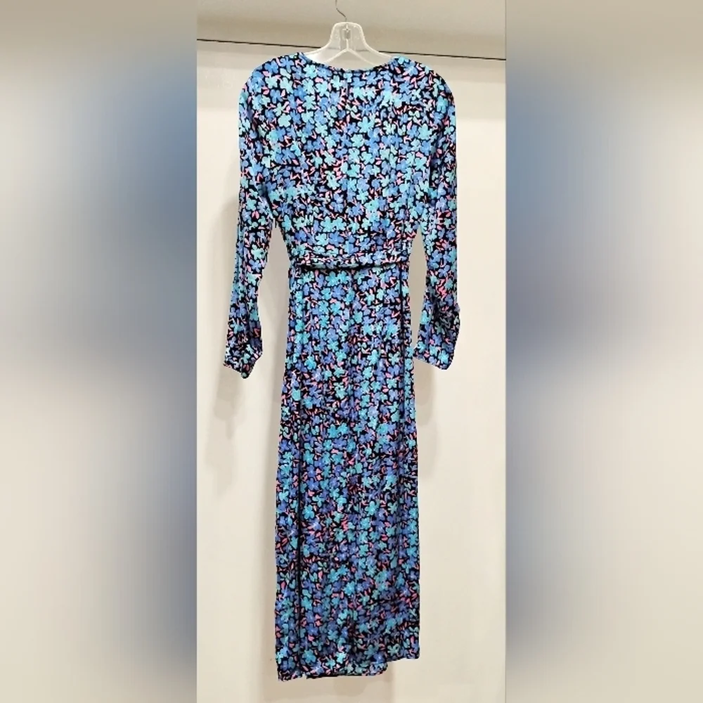 RETRO FLORAL MAXI DRESS NWOT - Picture 4 of 13
